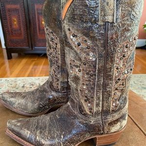 Frye embellished boots